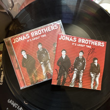Signed Jonas Brothers Its About Time CD Album...