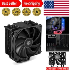 SE-214-XT Black CPU Cooler: All-Black Design with 4 Heat Pipes  120mm PWM Fan