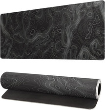 Topographic Contour Extended Big Mouse Pad Large,Gaming Mouse Pad Desk Pad,27.6X