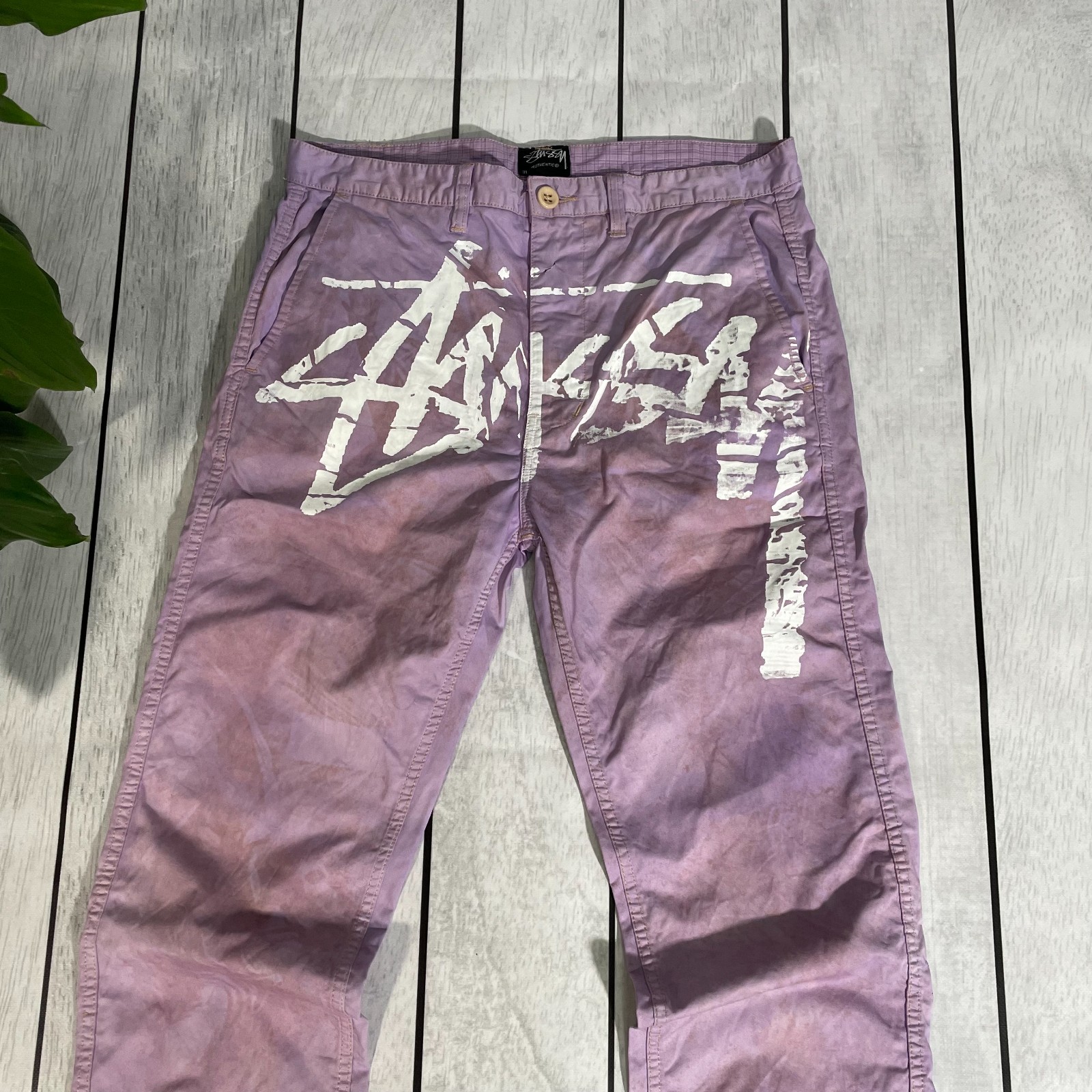 Custom Reworked Stussy Pants – Unique Artistic Finish alt rare y2k streetwear thumbnail 5