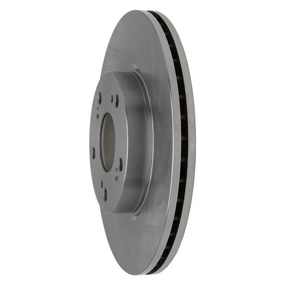 Rotores de freio dianteiro + pastilhas de freio de cerâmica e ferragens para 2013 Acura ILX - Imagem 3 de 4