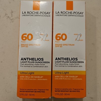 La Roche-Posay Anthelios Ultra Light Sunscreen SPF 60 1.7oz X2 Exp 2027+
