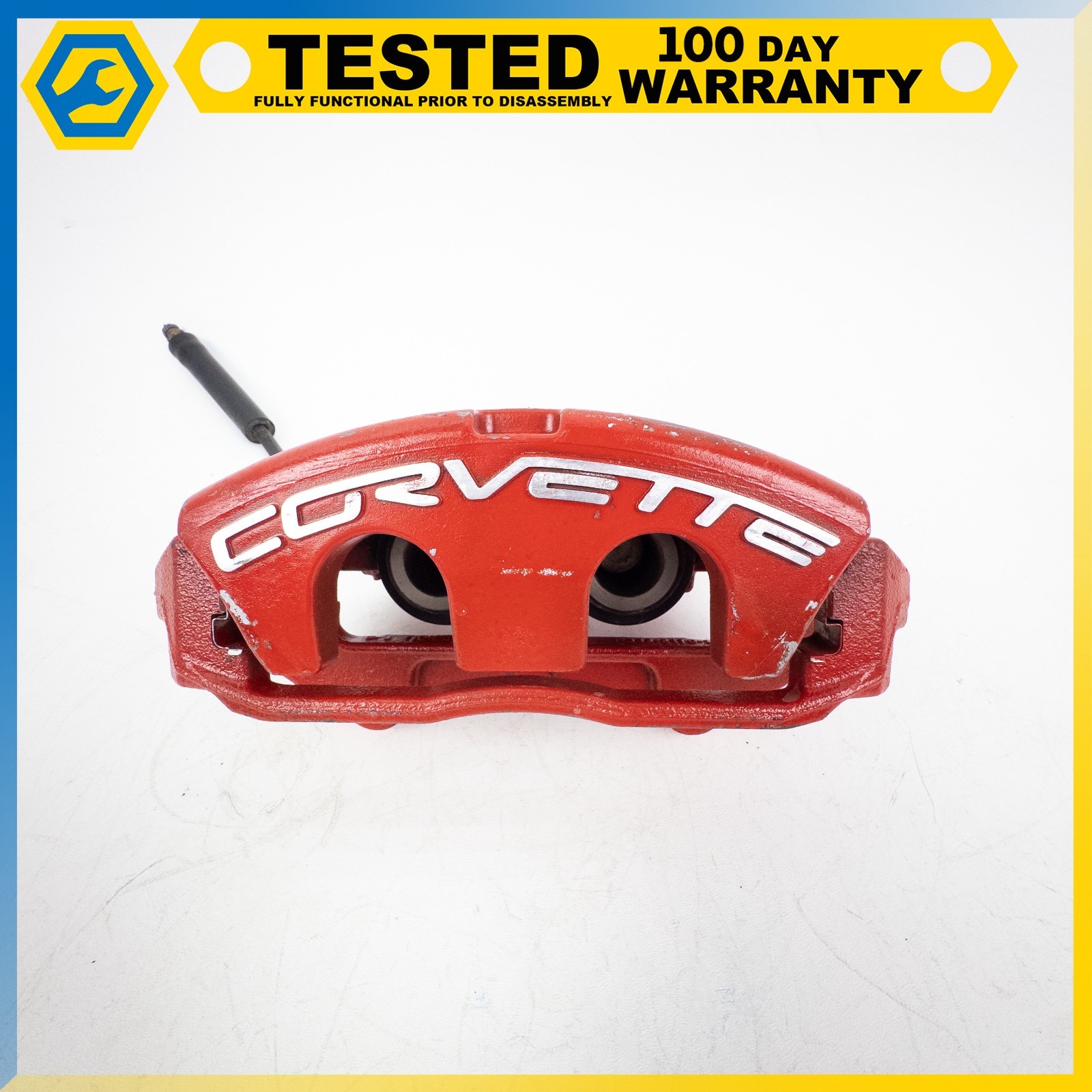 05-13 CHEVROLET CORVETTE C6 FRONT LEFT DRIVER SIDE BRAKE CALIPER RED OEM
