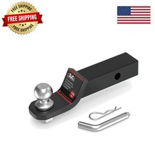 2 Inch Ball Trailer Hitch 2 In Drop Receiver Hitch With 2 In Shank Hitch Pin F 2 Inch Ball Trailer Hitch 2 In Drop Receiver Hitch With 2 In Shank Hitch Pin F