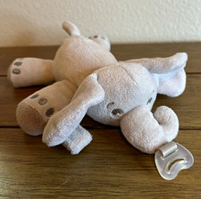 Philips Avent Soothie Snuggle Pacifier Holder Elephant Plush Baby L