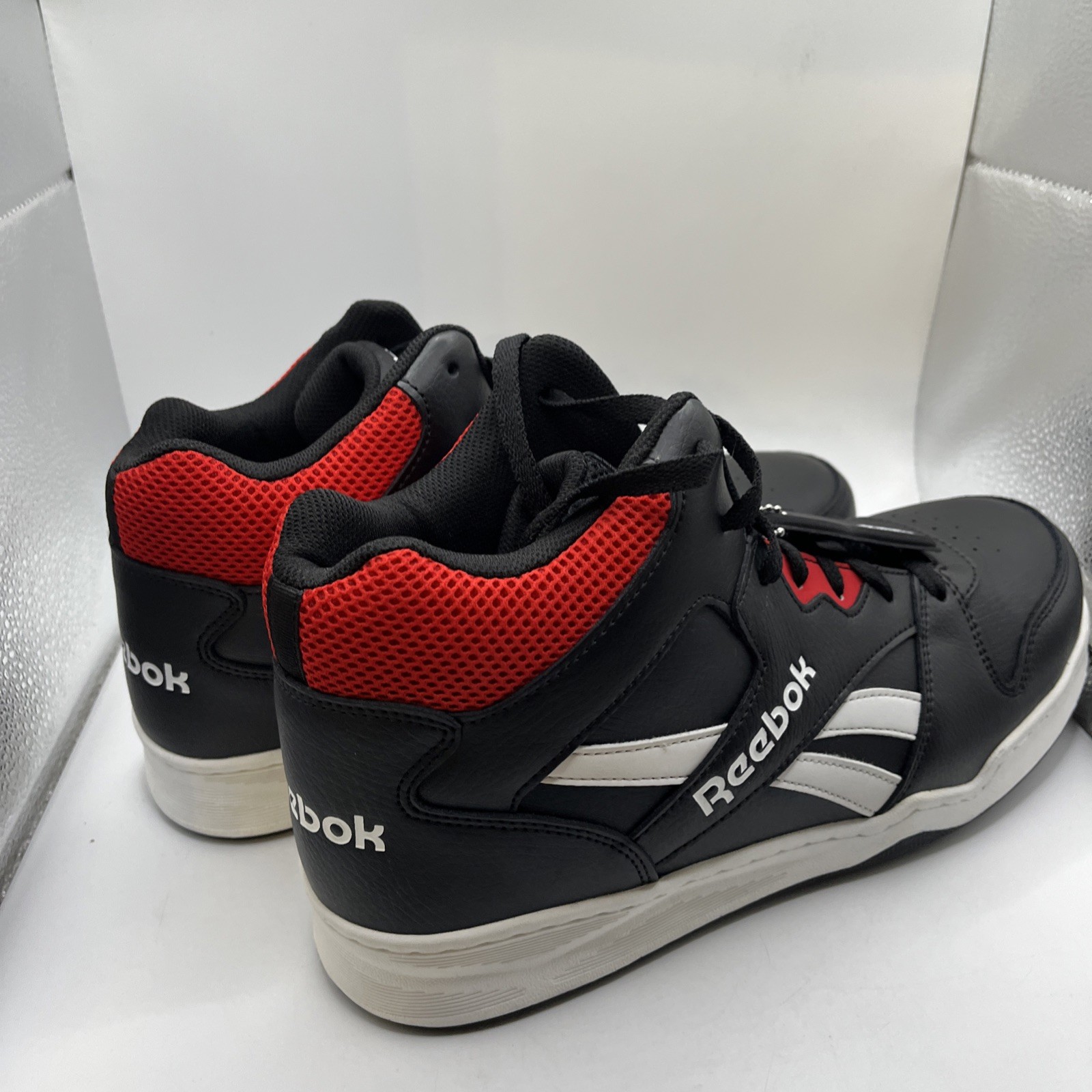 Reebok Work High Top Work Sneaker Black Red Composite Toe BB4500 Size US 10 4E