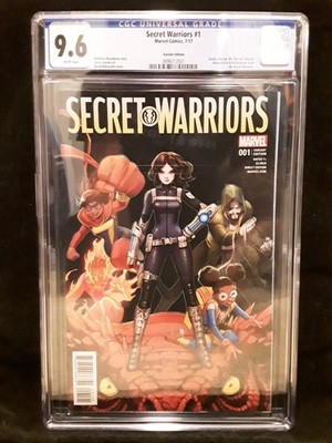 CGC 9.6 Secret Warriors # 1 1:25 Nakayama Variant 1st Appearance New Team Quake