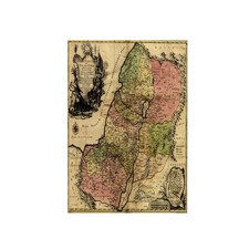 3dRose Biblical Map Twelve Tribes of Israel Palestine Towel 15x22