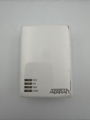 Adtran 411 ONT Optical Network Terminal P/N 1287787F1   12V Fiber Voice Data