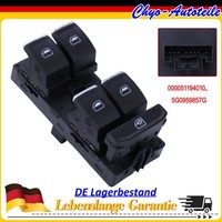Fensterheber Schalter Links Schwarz Chromfarben FüR Audi A1 Seat Leon 5F VW Polo