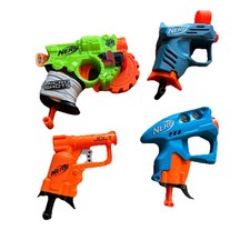 4 Nerf Micro Guns-Zombie micro Shots-orange Jolt-blue Micro Gun-blue 2017 Micro