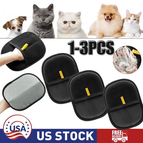 2025 Electrostatic pet hair removal gloves,Reusable Pet Grooming Gloves Brush