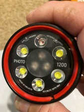 Black Light  Motion Sola Video Light Photo 1200 NO CHARGER - RED LED DIVE Scuba