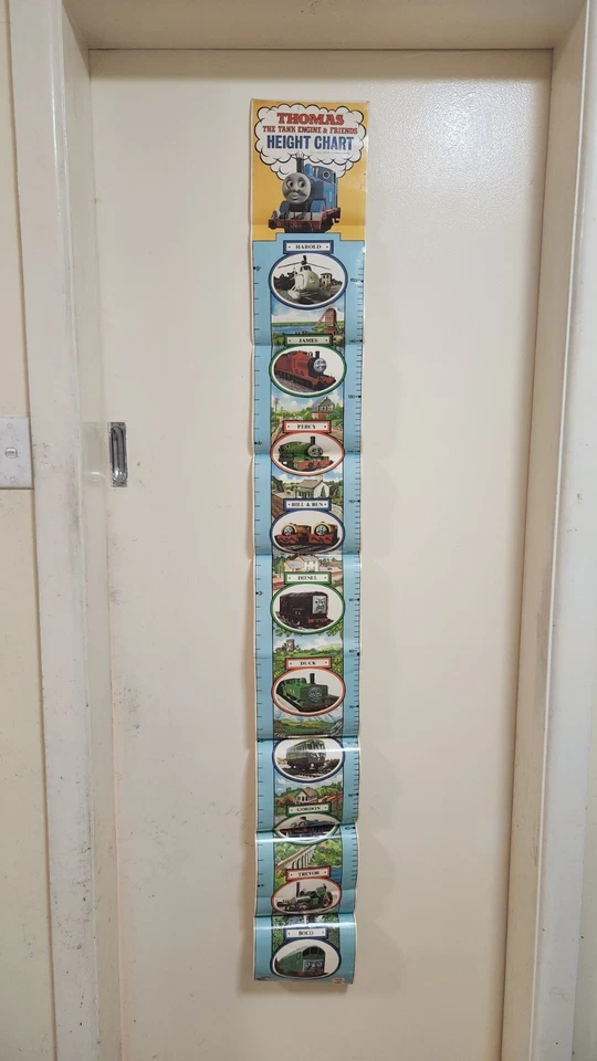 Vintage Thomas Tank Engine Kids Height Chart Ladybird 15cm 5F Tall Rare UK 1986 - Bild 2 von 4