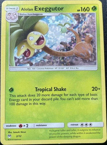 Alolan Exeggutor - 2/12 - McDonald's Promo 2019 DMG, English Pokemon McDonald's