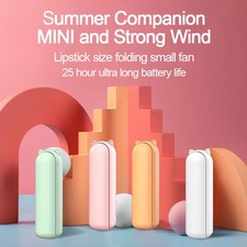 Portable Mini Fan USB Rechargeable 3-speed Adjustable Foldable Handheld Fan Usb