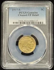 PCGS VF Detail 1917-S US Buffalo Nickel Five Cent Coin 5C-137