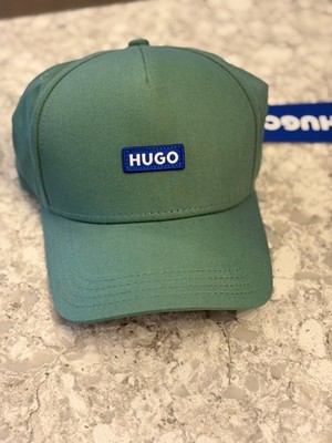 Hugo Boss Mens Hat Cap green Embroidered Logo Adjustable Baseball Golf