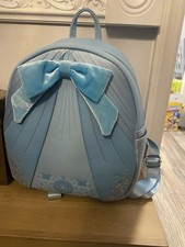 LOUNGEFLY EXCLUSIVE DISNEY CINDERELLA BLUE DRESS  BACKPACK