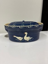 Vintage French Souffle Dish Goose Design - Z#9001