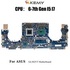 Placa madre para computadora portátil GL502VT para placa base ASUS GL502VT GL502VMK GL502VM con CPU