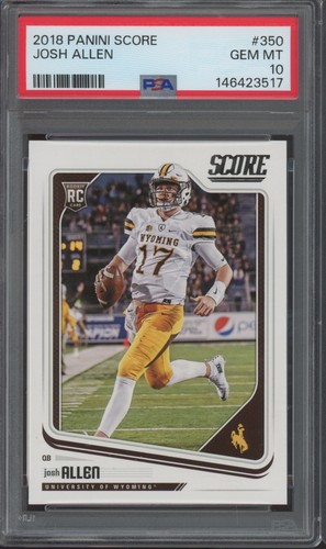 2018 Panini Score #350 Josh Allen RC Rookie Gem Mint PSA 10