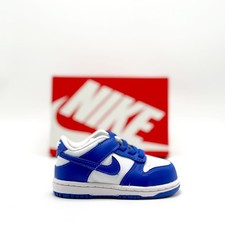 NEW TODDLER BABY NIKE DUNK LOW TD WHITE/HYPER ROYAL FB9107 131