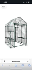 Greenhouse Plastic Cover PVC Home Food Growing System Good Condition Overall