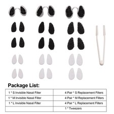 Filtro nasal Filtros nasales ultra transpirables Filtros nasales Nariz IDVA