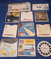 View-Master Lot-4 Sets: Apollo Landing, Moon Rockets, Fantastic Voyage Hawaii