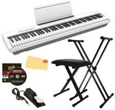 Roland FP-30X 88-Key Digital Piano - White w/ Adjustable Stand