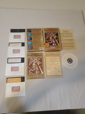 Pool of Radiance C64/128 Box Manuals Code Wheel ONLY   No Disks