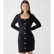 J. CREW Long Sleeve Button Front Mini Dress Size 6