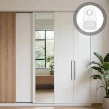  20 Set Cabinet Glass Retainer Clips Mirror Hanging Hardware Clear Holder Clamp