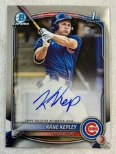 2025 Bowman Chrome Draft Kane Kepley 1st Auto #CPA-KK Cubs