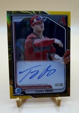 2024 Bowman Prospects Tommy Troy Gold Lava Chrome Refractor Auto /50 -Dbacks 🔥