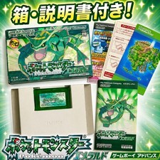 Pokemon Emerald GBA with Box and Manual Tested and Working