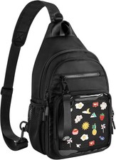 Ita Bag, Crossbody, Pin Display, Sling Bag w/ Insert, Chest Pack, Backpack