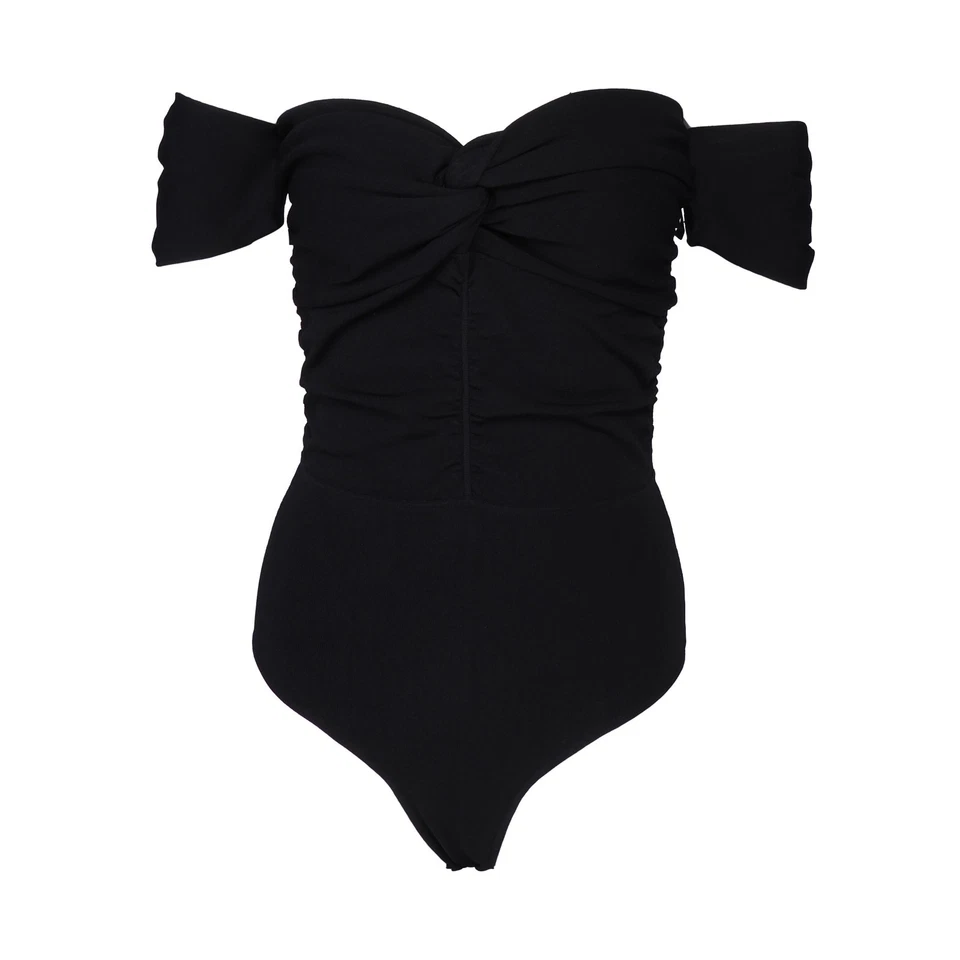 Sandro Paris Women's Body Suit Size 3 / L Open Shoulders  SFPPU02027 RRP:195 EUR - Image 3 of 4