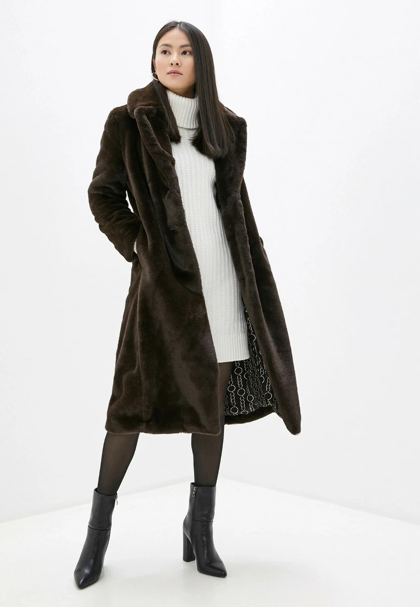 Faux fur coat store banana republic