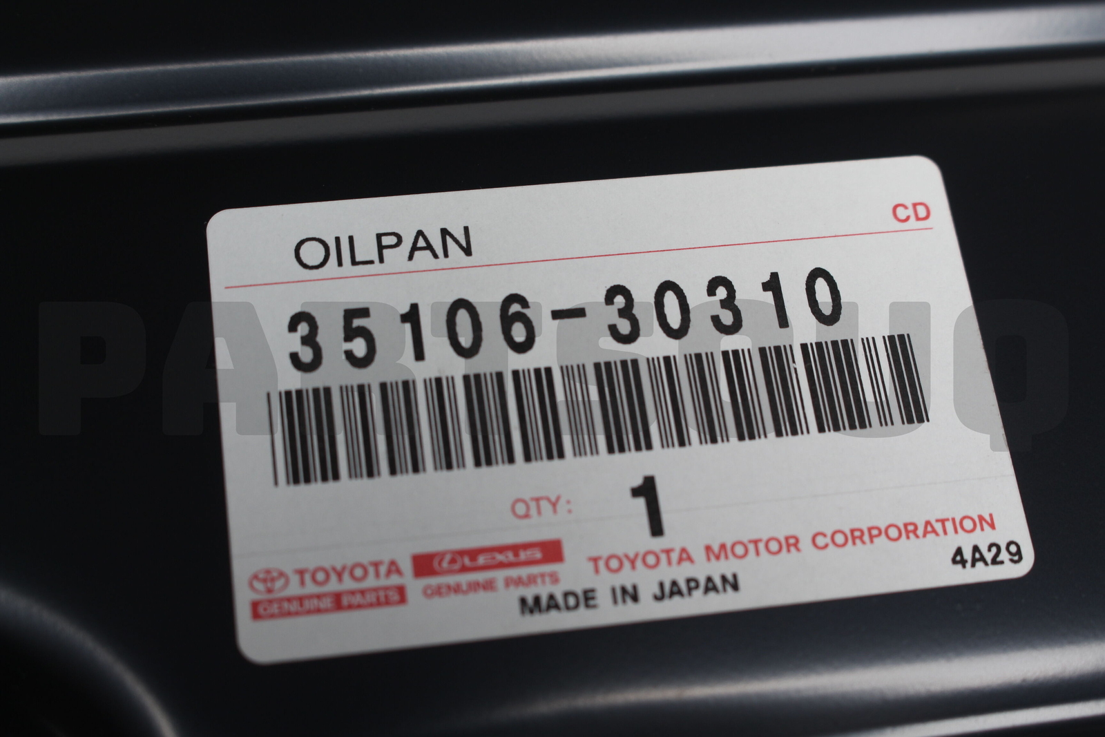 3510630310 Genuine Toyota PAN SUB-ASSY 35106-30310 | eBay