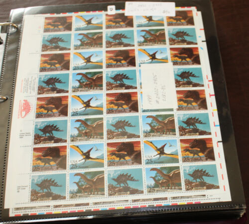 1989 SC# 2422-2425, SHEET OF 40 PREHISTORIC ANIMAL ISSUE - Picture 1 of 1