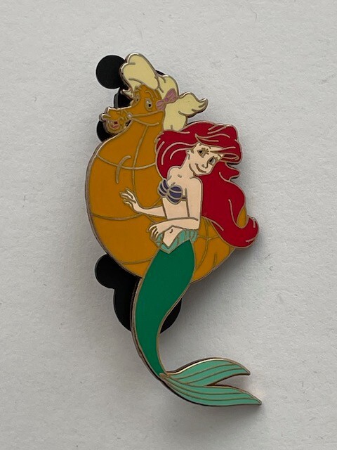 Disney Little Mermaid Ariel With Sea Horse LE 1500 Pin (C7)