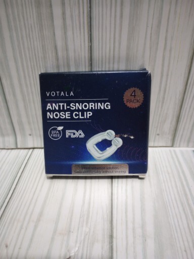Votala 4-Pack Anti-Snoring Nose Clips, BPA-Free,  W Storage Case lot of 4 (16)