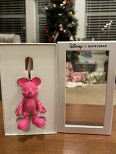 NEW BAUBLEBAR DISNEY X Mickey Mouse Bag Purse Key Charm Hot Pink