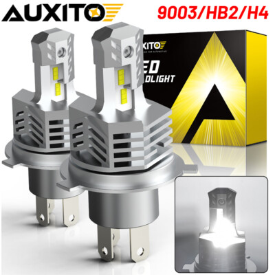 AUXITO 9003 H4 HB2 LED Headlight Bulbs Kit 40000LM Hi/Lo Beam Bright White Q10EA AUXITO 9003 H4 HB2 LED Headlight Bulbs Kit 40000LM Hi/Lo Beam Bright White Q10EA