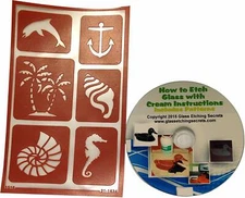 Armour Products Etch Over N Over Stencil, Seashore + Glass Etching How to CD