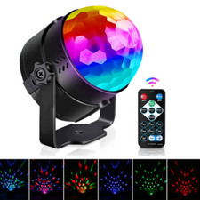 Disco Party Light Strobe Dj Ball Sound Activated Bulb Led Rotating Night Lamp US