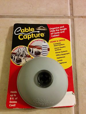 Cable Capture Cord Organizer Gray FREE DOMESTIC SHIP | eBay