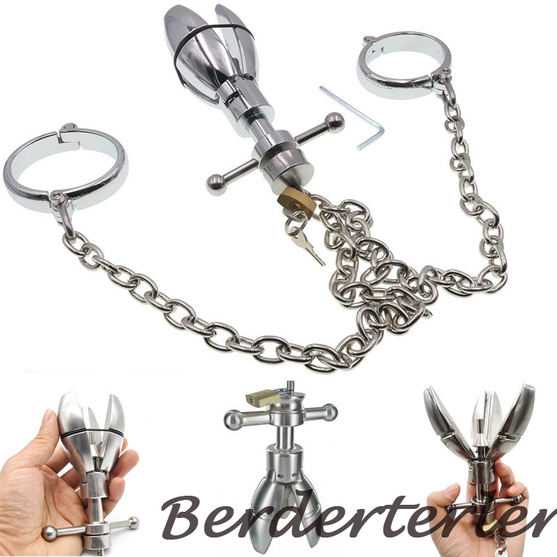 Metal Handcuffs Anal Dilator Expanding Chastity Device Butt Plug Lock Sex Toys | eBay Metal Handcuffs Anal Dilator Expanding Chastity Device Butt Plug Lock Sex Toys | eBay